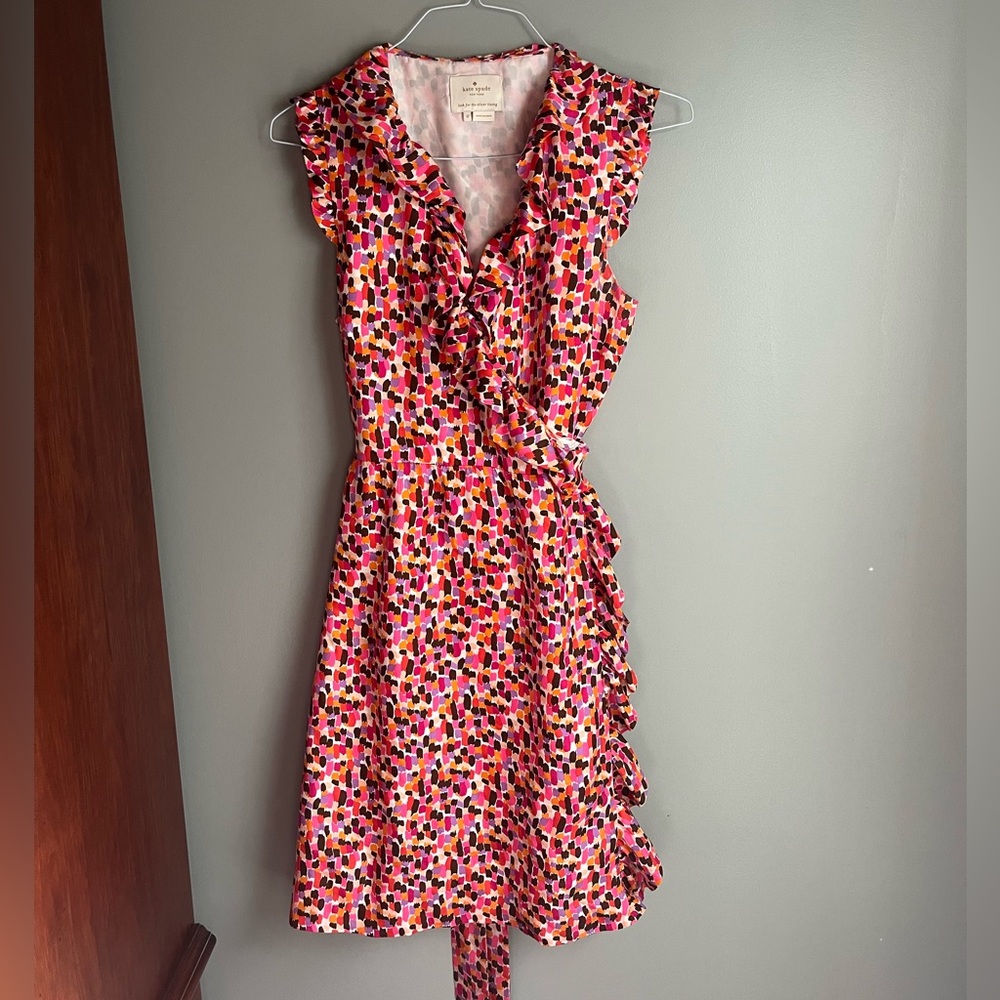 KATE SPADE Aubrey 100% silk wrap dress!